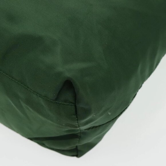 PRADA Tote Bag Nylon Green Silver Auth bs19345 - Picture 13 of 15